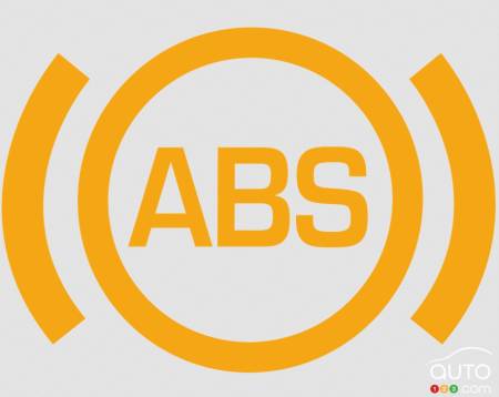 L'icone du système freins ABS